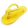 1 Pieza Zapatillas de Cuerda de Algodón Juguete para Masticar para la Dentición Perros Pequeños Medianos Cachorros Basset Hounds y Mantiene a las Mascotas Ocupadas y los Dientes Limpios