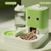 Dispensador de Água para Gatos, Alimentador Automático de Ração para Gatos, Bebedouro de Água Tudo-Em-Um, Circulação de Fluxo de Água Potável para Gatos, Dispensador de Água para Animais de Estimação