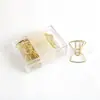 Color de baño metálico Forma de animal Flamenco clip para papel con forma clip para papel 12 opcionales punto transfronterizo