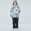 Novo traje de esqui masculino e feminino, conjunto de calças de snowboard duplas, estilo coreano, quente e espesso