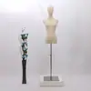 Maniquí de Tienda de Ropa Exhibición de Ventana Maniquí Femenino de Medio Cuerpo Accesorios Maniquí de Enseñanza Modelo de Exhibición para Ropa Femenina Busto Pequeño