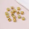 Arena que conserva el color, incrustaciones de diamantes color oro, seis palabras, palabras verdaderas, cuentas, pulsera hecha a mano para bricolaje, accesorios de cuerda, accesorios chapados en oro, múltiples estilos