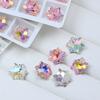 Dongzhou broca de unhas 12 MM grande floco de neve pontiagudo broca inferior super flash strass DIY acessórios simples moda broca de vidro