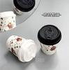 Café de cianina de calibre 90, tapa de moldeo por inyección desechable, tapa antiderrames para llevar, envase de café, vaso de papel, vaso de plástico, bebida, leche, té