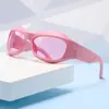 Óculos de Sol Futuristas Y2K Europeus e Americanos 2023 Punk Hip-Hop Sexy Masculinos e Femininos Óculos Personalizados de Venda Cruzada