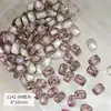Joyería para Uñas Arte de Uñas Rosa Seco Punta de Diamante Explosiones Mariposa Corazón Torcido Cuadrado Ángulo Recto Forma de Vidrio Uñas Diamante Accesorios