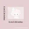 Lindo Adhesivo de Cristal UV Sanrio DIY Taza de Vidrio Papelería Adhesivo Decorativo Etiqueta de Cristal Despegar y Pegar