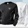 Envio RápidoCamiseta Pulôver Masculina Outono e Inverno Solta Grossa Gola Redonda Manga Longa, Tamanho Grande, Versátil
