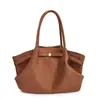 Bolsa Tote Grande de Capacidad Vintage para Mujer 2024 Otoño e Invierno Nuevo Estilo Perezoso para Ir al Trabajo Bolso de Hombro/Axila Tipo Cesta de Verduras Mate