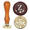 Novo Produto de Setembro Montanha Mar Carta Grão de Madeira Cabo de Madeira Série Selo Único Carimbo de Selo de Cera Cabeça de Selo de Cobre + Cabo Conjunto Completo Atacado