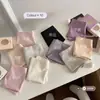 Sombra de ojos Mini caja seda de hielo sin costuras chica alta elástica cómoda piel yoga bi algodón puro color sólido lencería para mujer