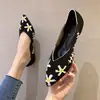 Zapatos de Princesa Zapatos Planos para mujer Comercio Exterior Transfronterizo para mujer Tejido de Malla Tejidos Zapatos Puntiagudos de Punto Zapatos Tipo Rollito de Huevo
