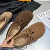 2026 Sapatos Femininos Versáteis Slip-On Quentes Artísticos Estilo Floresta Retrô com Laço, Mocassins Femininos de Tamanho Grande