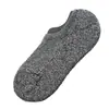 Calcetines invisibles para hombre de verano no se caen del talón silicona antideslizante base de toalla engrosada base de rizo calcetines de corte bajo