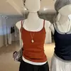 Camisola de Color Contrastante con Puntadas Estilo Chica Caliente Americana, Falso Dos Piezas, Ropa Exterior Fina de Verano para Mujer, Top Corto Ajustado sin Mangas