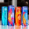 Trofeo de Cristal de Columna Rectangular Premio para Empleados Reunión Anual Premio de Pluma de Resina Colorida Creativo Honorífico Premio Sobresaliente