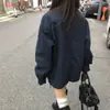 Jaqueta Solta Cor Sólida Estilo Coreano Outono 2026 Novo Design de Nicho Streetwear Estilo Workwear para Mulheres