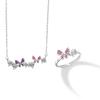 Collar Luminoso de Plata Esterlina 925 de Mariposa para Mujer Diseño Nicho Entrada Lujo Circonita Cadena Clavícula Estilo Ins Colgante de Estrella