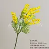 Buquê de Flores Artificiais Amarelas Cena de Casamento Rosa Borboleta Orquídea Floral Materiais DIY Adereços de Decoração