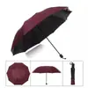 Guarda-chuva Preto Dobrável Manual UV Protetor Solar à Prova de Vento Guarda-sol Dupla Face Guarda-chuva de Publicidade para Presente