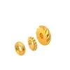 Cuentas Espaciadoras de Cobre Chapadas en Oro de 24 Quilates para Pulseras y Collares DIY, Accesorios que No se Desvanecen para Hacer Joyería