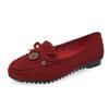 Comércio exterior transfronteiriço plus size sapatos femininos 2024 primavera e outono novo arco moda boca rasa um pedal bean sapatos