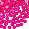 Cristal de Vidro Luminoso Fluorescente para Nail Art com Fundo Plano Diamante Strass Redondo Adesivo Colorido Diamante DIY Acessórios para Joias Feitas à Mão
