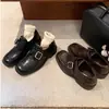 Versión de Piel de Vaca Estudiante de Música~A-Miu Puntera Cuadrada Correa de Hebilla Tacón Grueso Mocasines sin Cordones Zapatos de Cuero Genuino para Mujer