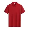 Camiseta de color liso con solapa para mujer, manga corta, ropa de trabajo, estampado de logo para hombre, bordado, cultura de ropa de trabajo, camisa, venta al por mayor, polo de verano