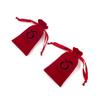 Bolsa de Veludo com Cordão para Batom, Joias, Fones de Ouvido, Colares, Embalagem de Doces de Casamento, com Impressão de Logo, Armazenamento Ecológico