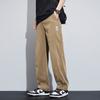 Lyocell Tencel Jeans Homens solto reto perna larga Draping verão respirável gelo seda ultra-fino calças casuais