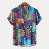 Nueva Camisa Hawaiana de Manga Corta Estampada de Verano para Hombre, Casual y Elegante