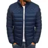 Talla Europea Transfronterizo 2023 Nuevo Exportación Hombres Color Sólido Algodón Ropa Hombro Pecho Costura Acolchada Top Chaqueta Logo