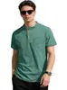 Nueva Camiseta Polo de Verano para Hombre de Color Sólido con Cuello Alto de Botones, Camiseta Casual de Comercio Exterior Europeo y Americano para Amazon