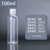Frasco Plástico Pet Transparente Dispensador de 50/100ml Tapa Mariposa Tapa Flip-Top Botella para Loción Botella Dispensadora de Cosméticos