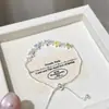 Romántico en su Máxima ExpresiónPulsera Brillante de Diamantes de Colores Estrellados de Ensueño, Estilo Coreano, Suave y Elegante, Accesorio de Moda Versátil para el Viaje Diario