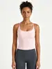 Camiseta Deportiva sin Mangas de Espalda en I con Copas Fijas para Mujer con Almohadillas en el Pecho, Ropa de Yoga, Ropa Interior, Top de Fitness para Pilates Yoga