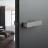 Fechadura de Porta Minimalista Estilo Italiano, Fechadura Universal para Porta de Quarto, Fechadura Silenciosa para Porta de Quarto com Sucção Magnética, Fechadura de Porta Misi