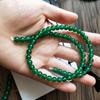 Ágata Verde Transparente Contas Soltas Contas Redondas Fio Longo DIY Acessórios para Joias Artesanais Pulseira Colar Venda por Atacado