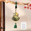 Accesorios Hanfu de Brocado de la Dinastía Song, Colgante de Bolsa de la Suerte Calabaza, Llavero para Teléfono Móvil, Colgante de Bolsita, Regalo de Vacaciones, Bolsa Aromática