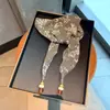 Bufanda Triangular, Bufanda de Seda, Pañuelo para la Cabeza para Mujer, con Decoración de Cuentas, Cinturón para la Cintura, Bufanda Decorativa Versátil, Bufanda para el Cuello, Chal, Protector de Cuello, Bufanda de Seda