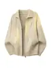 ¿Qué onda Mi Cardigan de Punto con Doble Cremallera y Cuello Alto Estilo Riqueza Antigua Americana para Hombre Otoño Invierno Suéter Casual Chaqueta de Moda