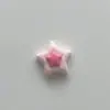 Acessórios de Resina de Estrela Pequena de Cinco Pontas em Duas Cores, Presilhas de Cabelo Estrela Coloridas, Fivelas de Sapato, Acessórios para Capa de Celular com Cola Cremosa