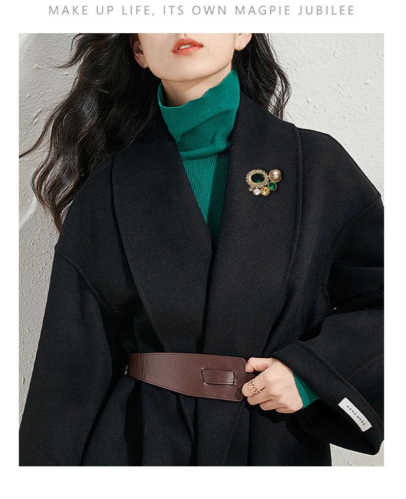 复古英伦风几何形胸针时尚优雅高级感个性胸花新品潮款