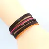 Estilo Étnico Cuerda Trenzada de Color Pulsera de Cuero de Vaca Venta Caliente de Comercio Exterior Joyería Decoraciones de Muñeca Unisex Pulsera