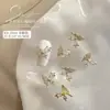 Acessórios para Nail Art Borboleta Vazada, Diamantes de Zircônia, Mini Enfeites Super Brilhantes Cravejados de Diamante para Unhas, Diamantes de Borboleta, Decorações de Unhas Usáveis