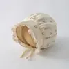 Chapéu de Bebê Estilo Fino para Primavera e Outono para Recém-Nascidos, Chapéu de Princesa Fofo para Meninas, Chapéu de Sol com Acabamento em Renda