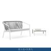 Mesa y Silla de Ratán para Exterior Combinación de Mesa de Centro Nórdica Patio Villa Jardín Exterior Mesa de Comedor Ocio al Aire Libre Balcón Silla de Ratán
