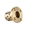 Cojinete autolubricado con casquillo de cobre y grafito sin aceite de brida redonda, resistente al desgaste, diámetro interior MPTZ 6 8 10 12 16 20