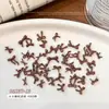Nuevos Accesorios para Uñas de Moño Paquete Mixto Transparente Rojo Vino Otoño/Invierno Maillard 3D Flotante Corbata Accesorios de Resina
